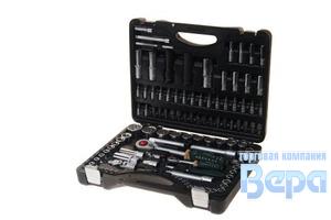 Набор инструмента 114пр.: 108пр.+6пр 1/2",1/4 DR 12-гранных PREMIUM