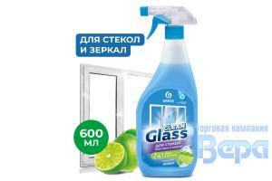 Очиститель стекол Clean Glass Голубая лагуна 600мл (триггер) GraSS хром,зеркала,пластик