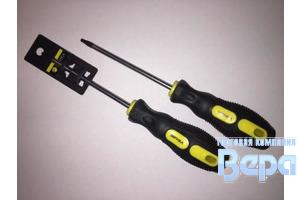 Отвертка TORX магнитная T30 6х150мм с противоскользящей ручкой (с держателем)
