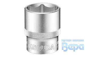 Головка 1/2" DR  8мм 6-ти гранная KORUDA