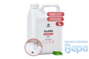Очиститель для Ванной комнаты Gloss 5,5л Concentrate Prof (канистра) GraSS стены,раковины,унитазы