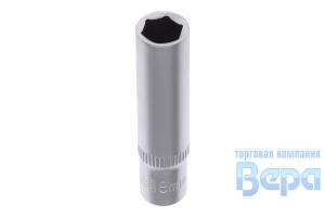 Головка 1/4" DR  8мм 6-ти гранная удлиненная AV Steel