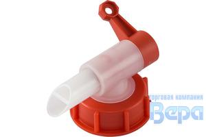 Крышка с дозирующим краном AH-23/51 красная