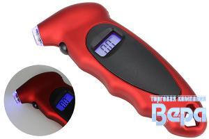 Манометр цифровой (10атм.) эргономический корпус (красный)