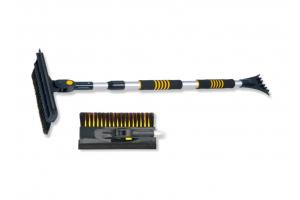 Щетка зимняя со скребком  распуш.щетина - телескоп (86-138см) поворотная ,3-в-1