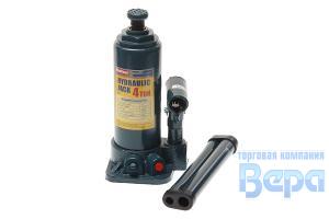 Домкрат бутылочный гидравлический  4т в коробке (194-372 мм) с клапаном