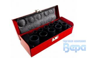 Набор головок ударных  6 пр. 1/2" 6-ти гранных (10-24) в металл. кейсе