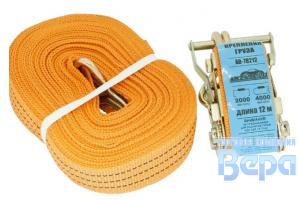 Стяжка для крепления груза с трещеткой  2,0-4,0т ( 12м х 50 мм)