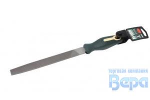 Напильник плоский 10"-250мм, на пластиковом держателе