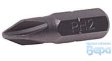 Вставка (бита) 1/4" PHILIPS РН2х25мм ROCK FORCE