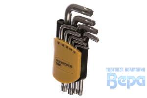 Набор ключей TORX  9 пр. Т10Н-Т50Н Г-образн.(на пластик.держат) ROCK FORCE