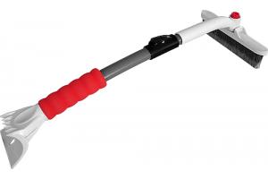 Щетка зимняя со скребком - телескоп. (72-93см) поворотная, алюмин.ручка