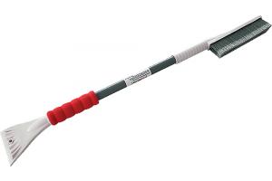 Щетка зимняя со скребком  распуш.щетина (84см) алюмин.ручка