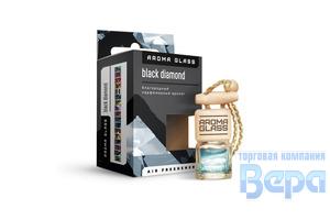 Ароматизатор-подвеска 'БУТЫЛОЧКА НА ШНУРОЧКЕ' (5мл) Аroma Glass'Black Diamond '