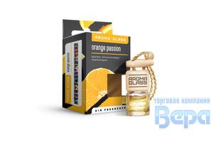 Ароматизатор-подвеска 'БУТЫЛОЧКА НА ШНУРОЧКЕ' (5мл) Аroma Glass'Orange Passion"