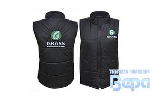 Жилет с логотипом 'GraSS' утепленный. Комфорт (р.48/164)